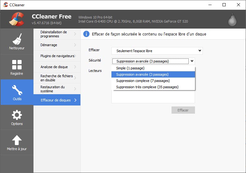 Ccleaner eraser